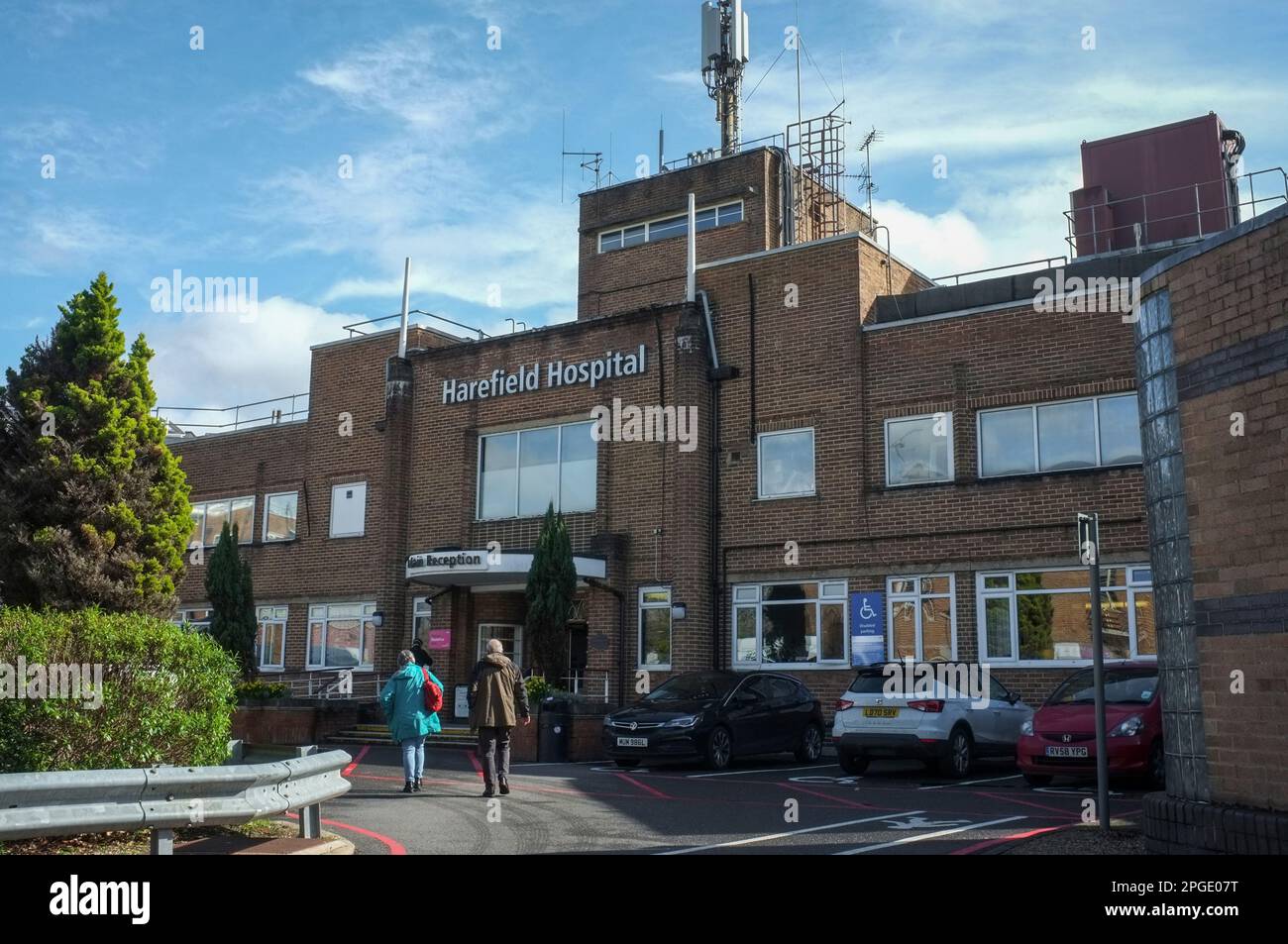 DAS BERÜHMTE HAREFIELD HOSPITAL, LONDON BOROUGH OF HILLINGDON, GROSSBRITANNIEN Stockfoto