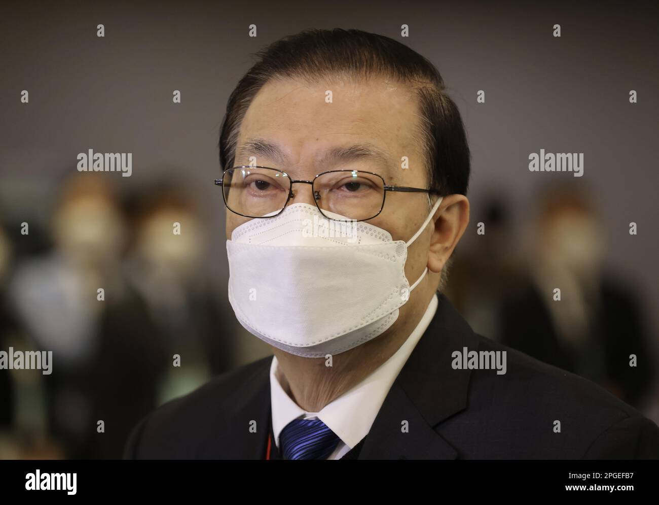 TAM Yiu-chung, einziger Delegierter des NPCSC Tam Yiu-chung, spricht vor der Presse über das Seminar über nationale Sicherheitsgesetze im Hong Kong Convention and Exhibition Centre (HKCEC) in Wan Chai. Januar 23 SCMP/Jonathan Wong Stockfoto