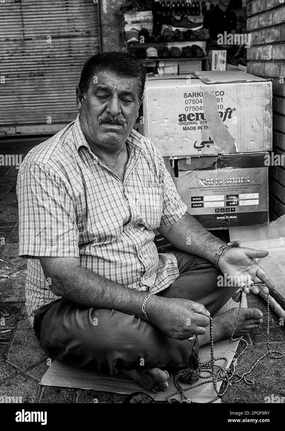 Die Juwelierstraßen und Geschäfte in Erbil City. Irak. Stockfoto