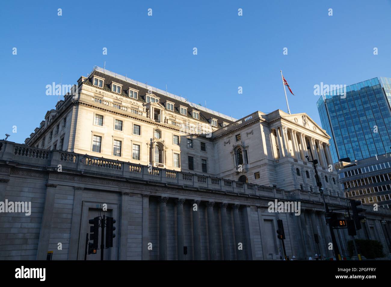 Die Bank von England, London, UK Stockfoto