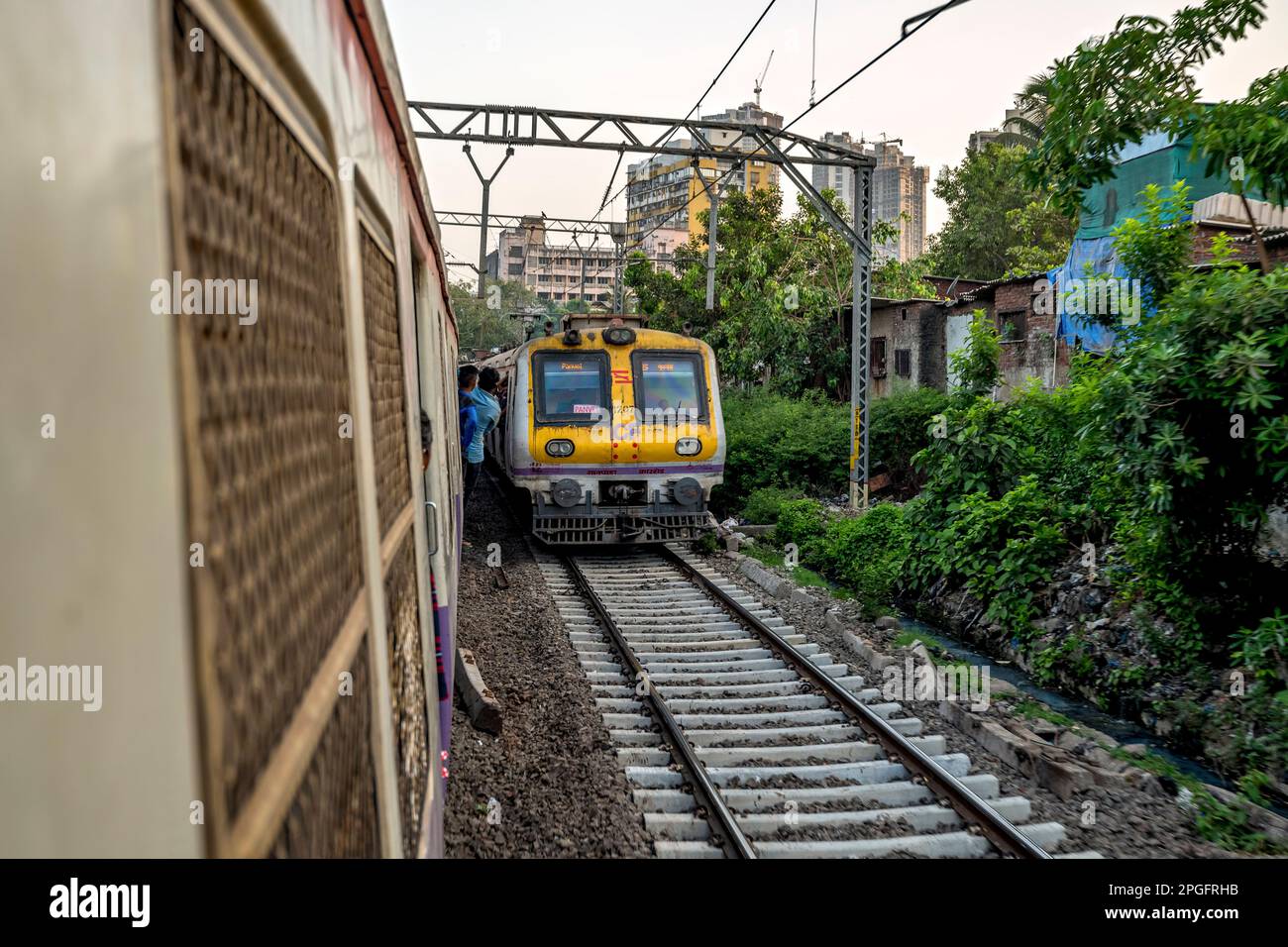 Mumbai Suburban Railway, Mumbai, Indien Stockfoto
