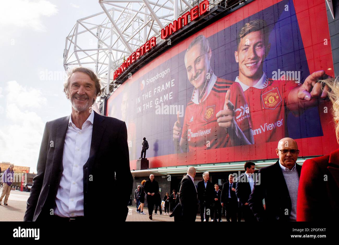 Aktenfoto von 17-03-2023 von Sir Jim Ratcliffe. Sir Jim Ratcliffe und Scheich Jassim bin Hamad Al Thani aus Katar haben beide zweite, verbesserte Gebote für Manchester United abgegeben, wie die Nachrichtenagentur der PA versteht. Ausgabedatum: Mittwoch, 22. März 2023. Stockfoto