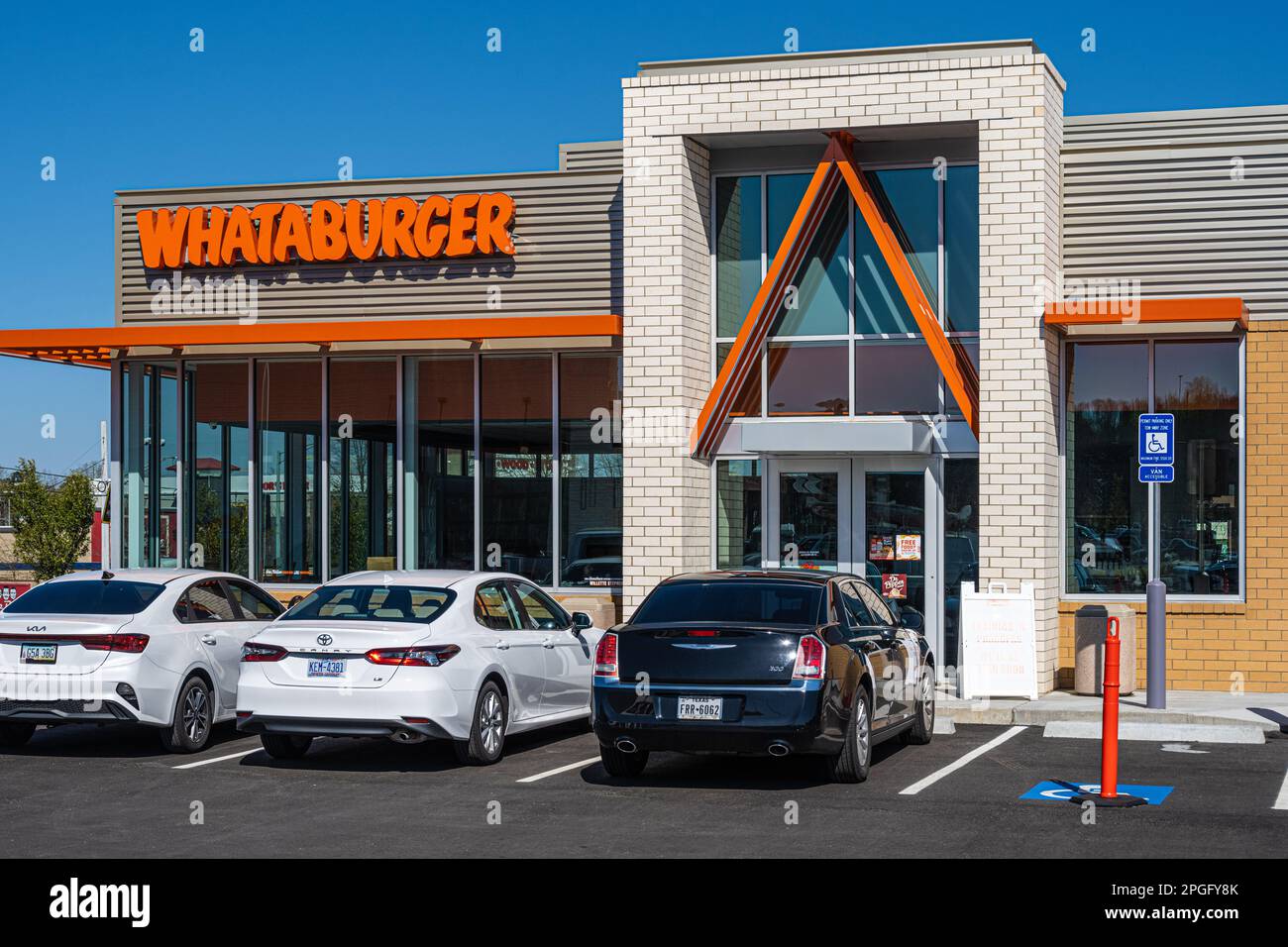 New Whataburger Fast Food Restaurant in Buford, Georgia. (USA) Stockfoto