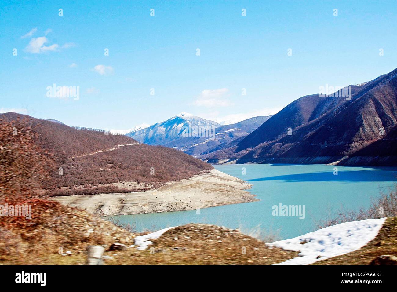 Georgianische Berglandschaft Stockfoto