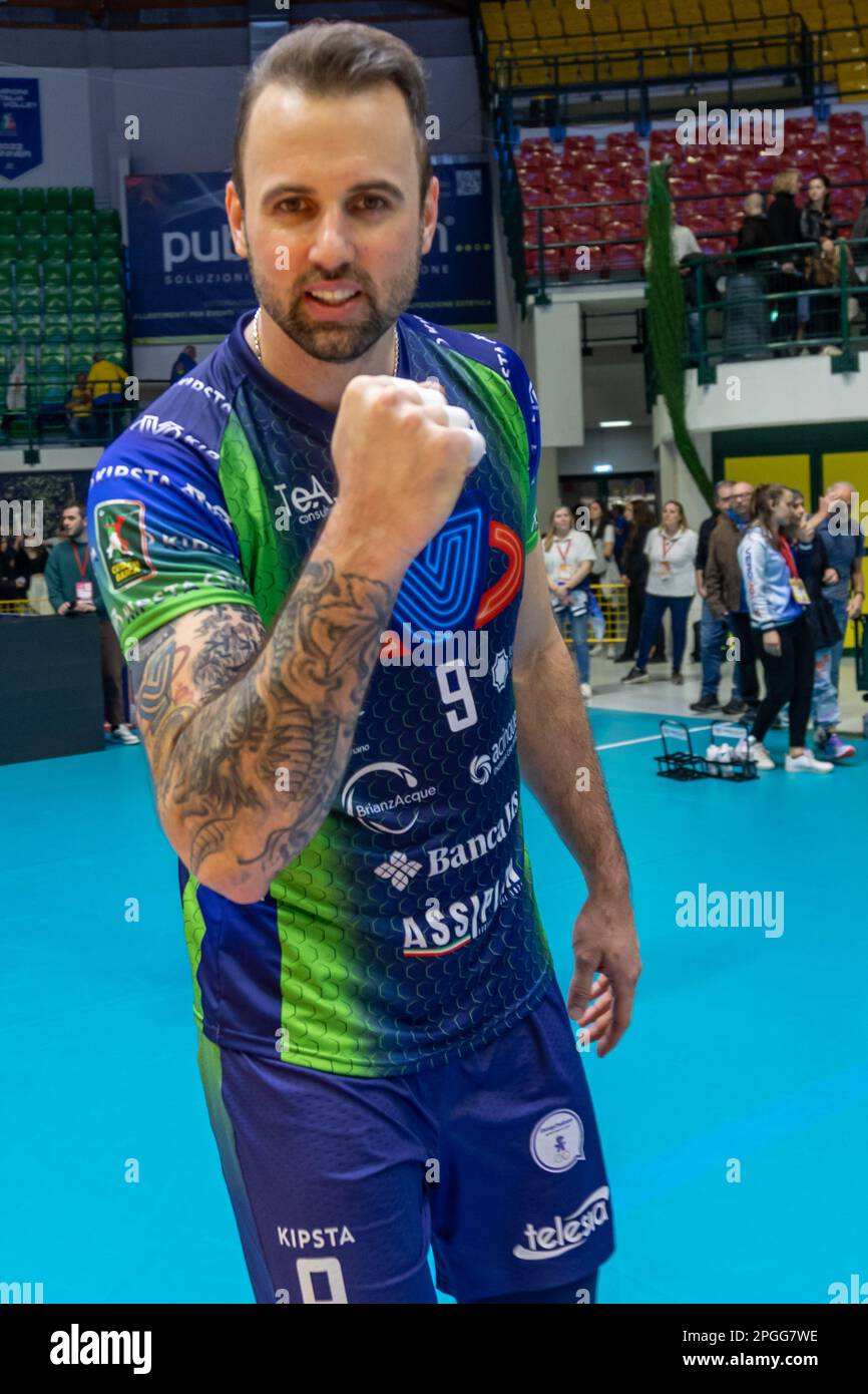 Monza, Italien. 22. März 2023. Georg Grozer (Vero Volley Monza) Kredit: Unabhängige Fotoagentur/Alamy Live News Stockfoto