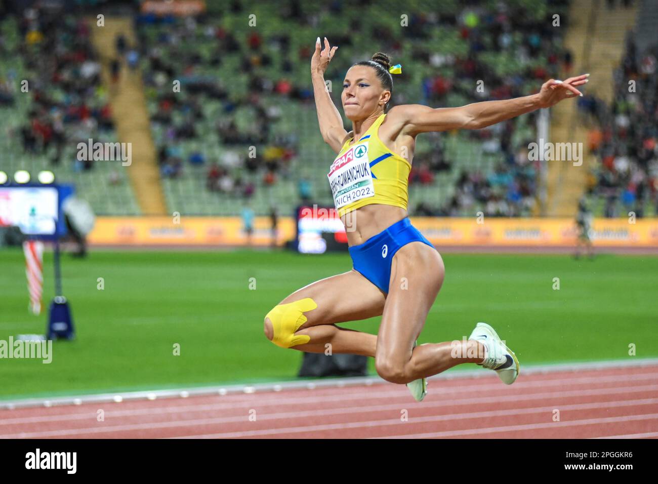 Maryna Bekh-Romanchuk (Ukraine). Long-Jump-Frauen. Europameisterschaft München 2022 Stockfoto
