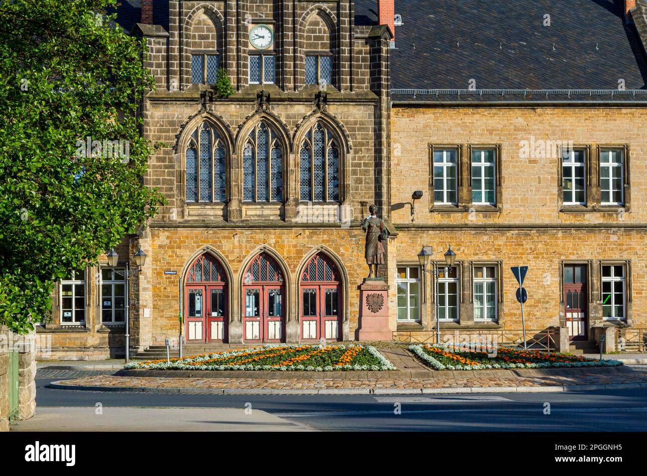 Eindrücke von der Weltkulturerbestätte des Bahnhofs Quedlinburg Stockfoto