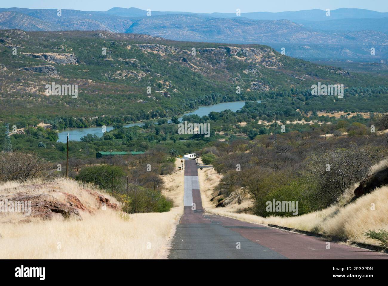 Calueque Dam in Angola, Namibia Stockfoto