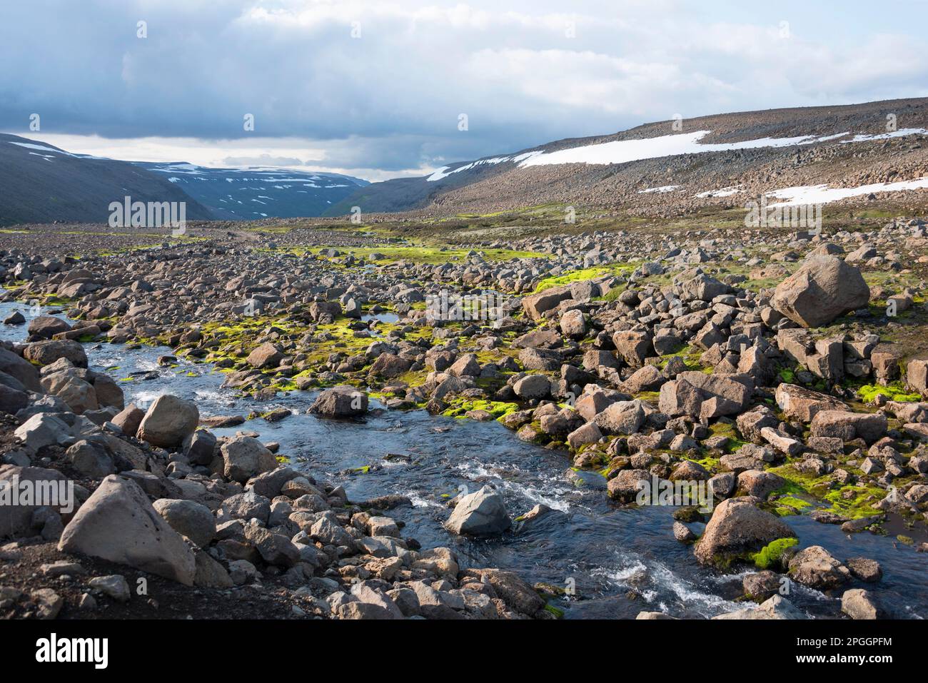Eyjafjardara River, F821, Highlands, Island Stockfoto
