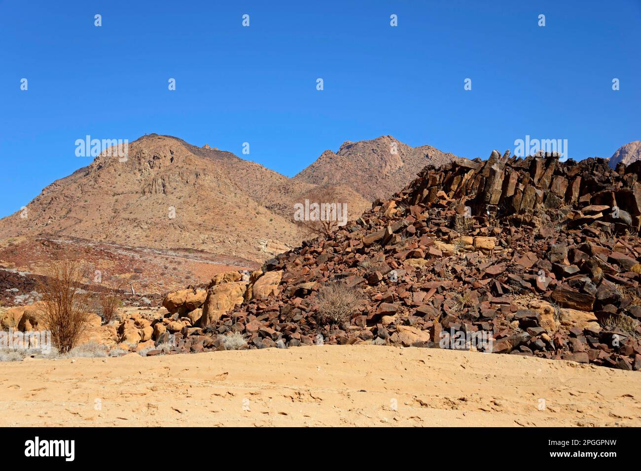 Brandberg massiv, Namibia Stockfoto