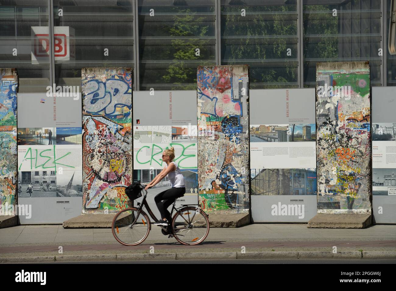 Wandteile, Potsdamer Platz, Tiergarten, Mitte, Berlin, Deutschland Stockfoto