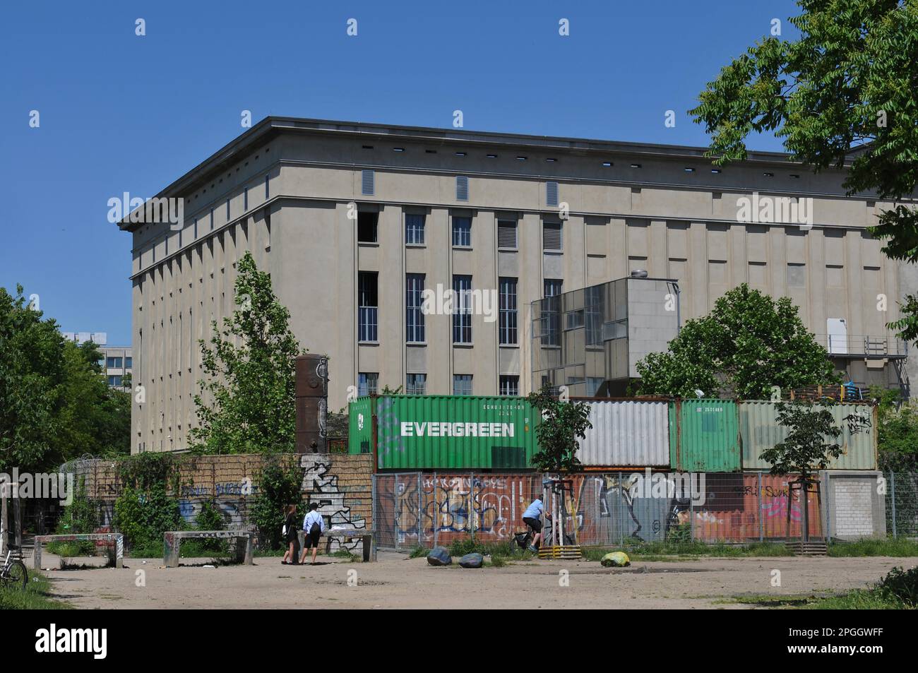 Berghain, Am Wriezener Bahnhof, Friedrichshain, Berlin, Deutschland Stockfoto