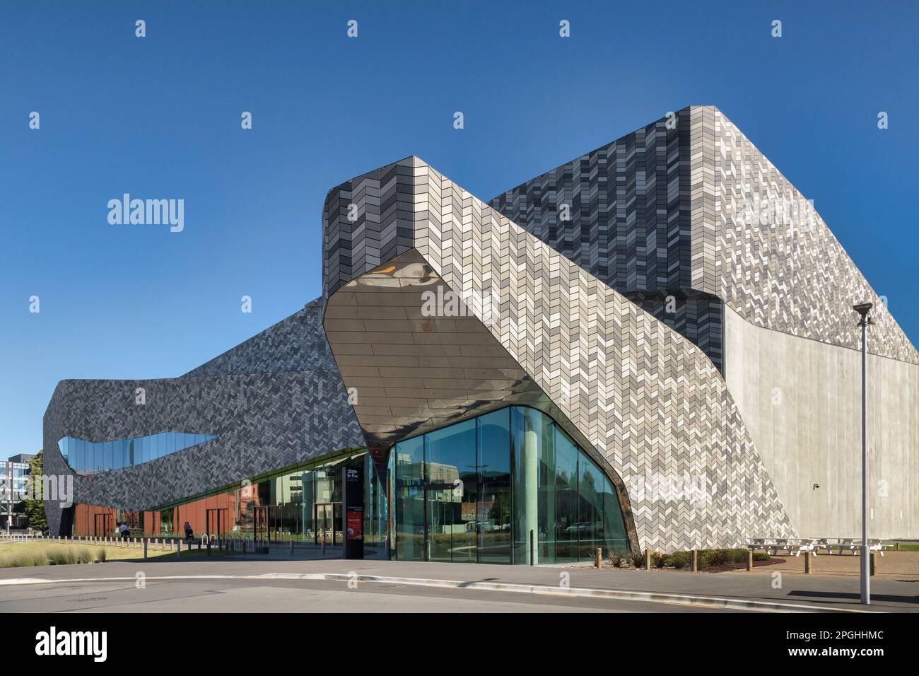 29. Dezember 2022: Christchurch, Neuseeland - The Convention Centre, Te Pae. Stockfoto