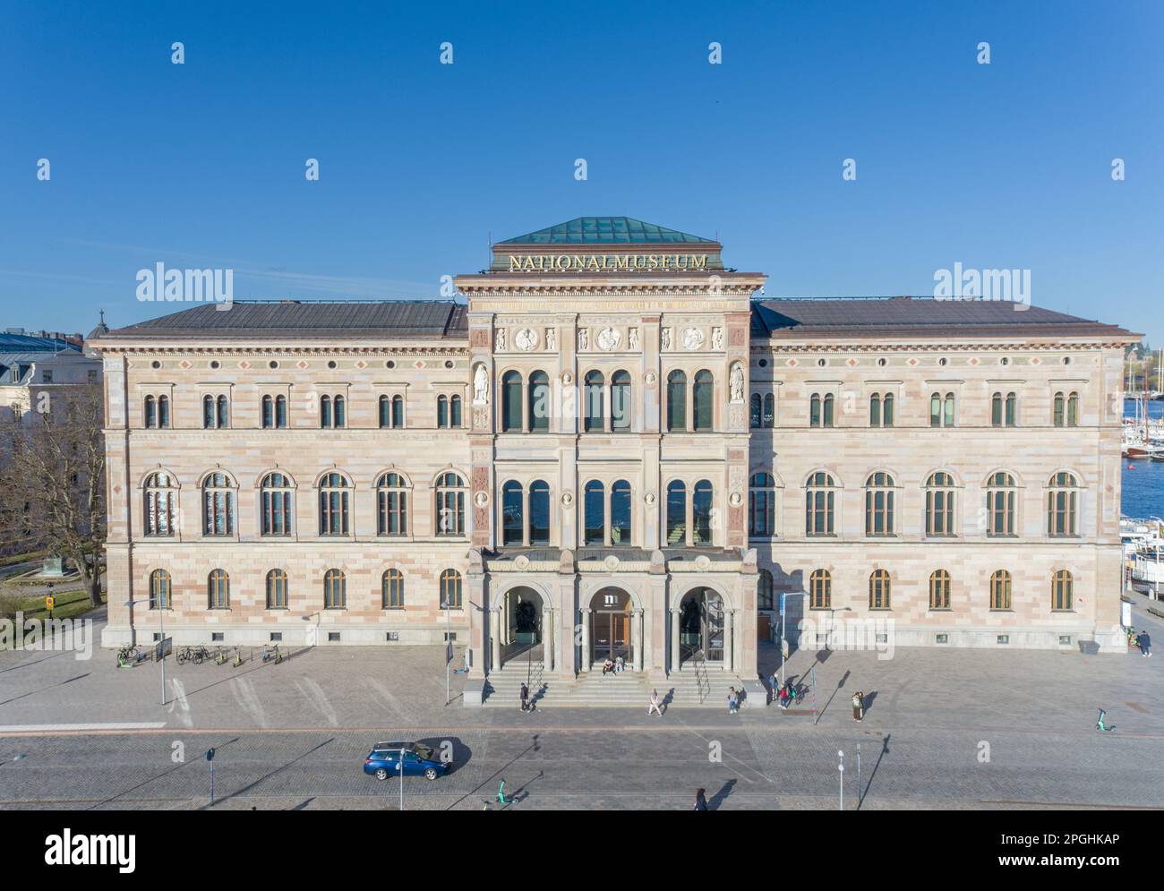 Nationalmuseum in Stockholm, Schweden. Es ist eine schwedische Nationalgalerie, die sich auf der Halbinsel Blasieholmen im Zentrum von Stockholm befindet Stockfoto