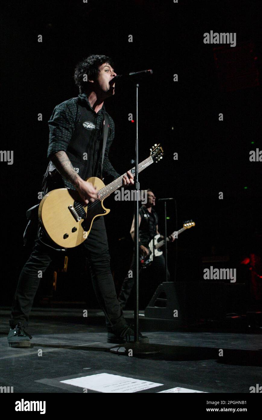 Billie Joe Armstrong Green Day, Live-Konzert in der Acer Arena Sydney, Australien - 11.12.2009 Stockfoto