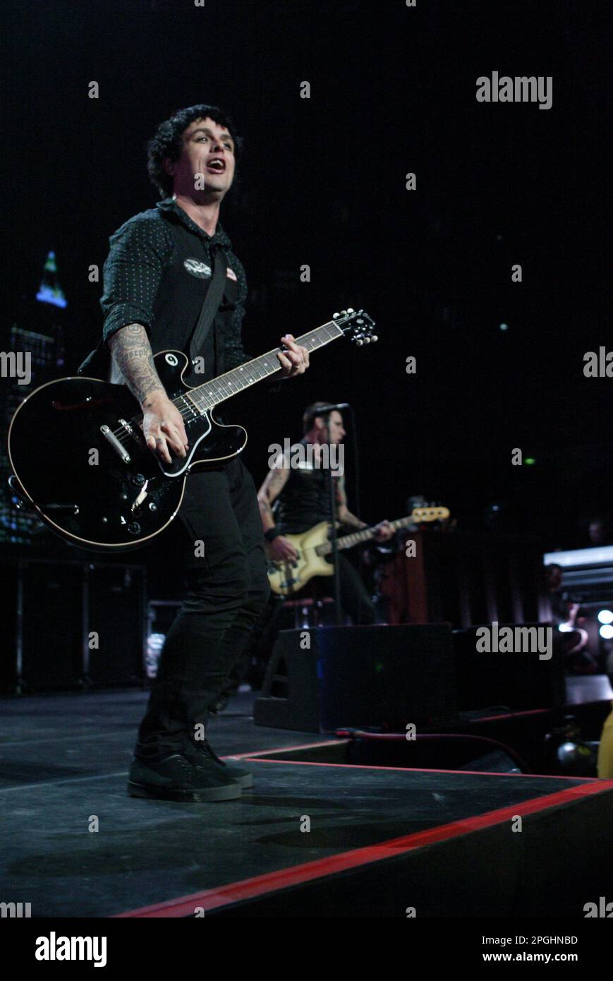 Billie Joe Armstrong Green Day, Live-Konzert in der Acer Arena Sydney, Australien - 11.12.2009 Stockfoto