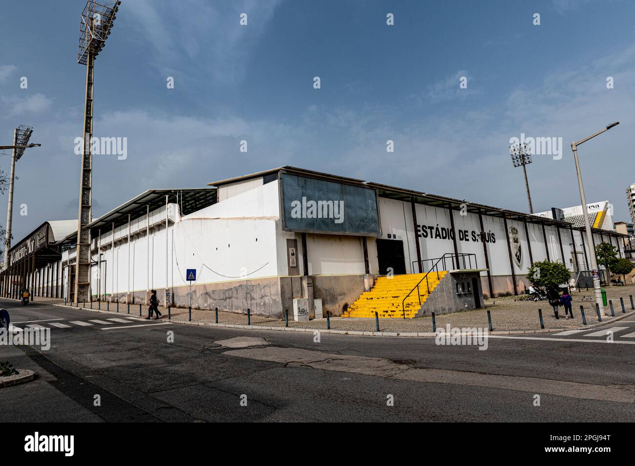 Sao Luis Stadion in Faro Portugal Stockfoto