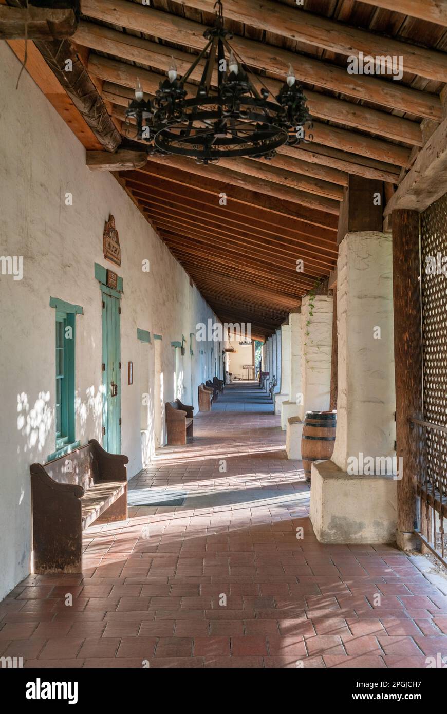 Mission San Juan Bautista State Historic Park in Kalifornien Stockfoto