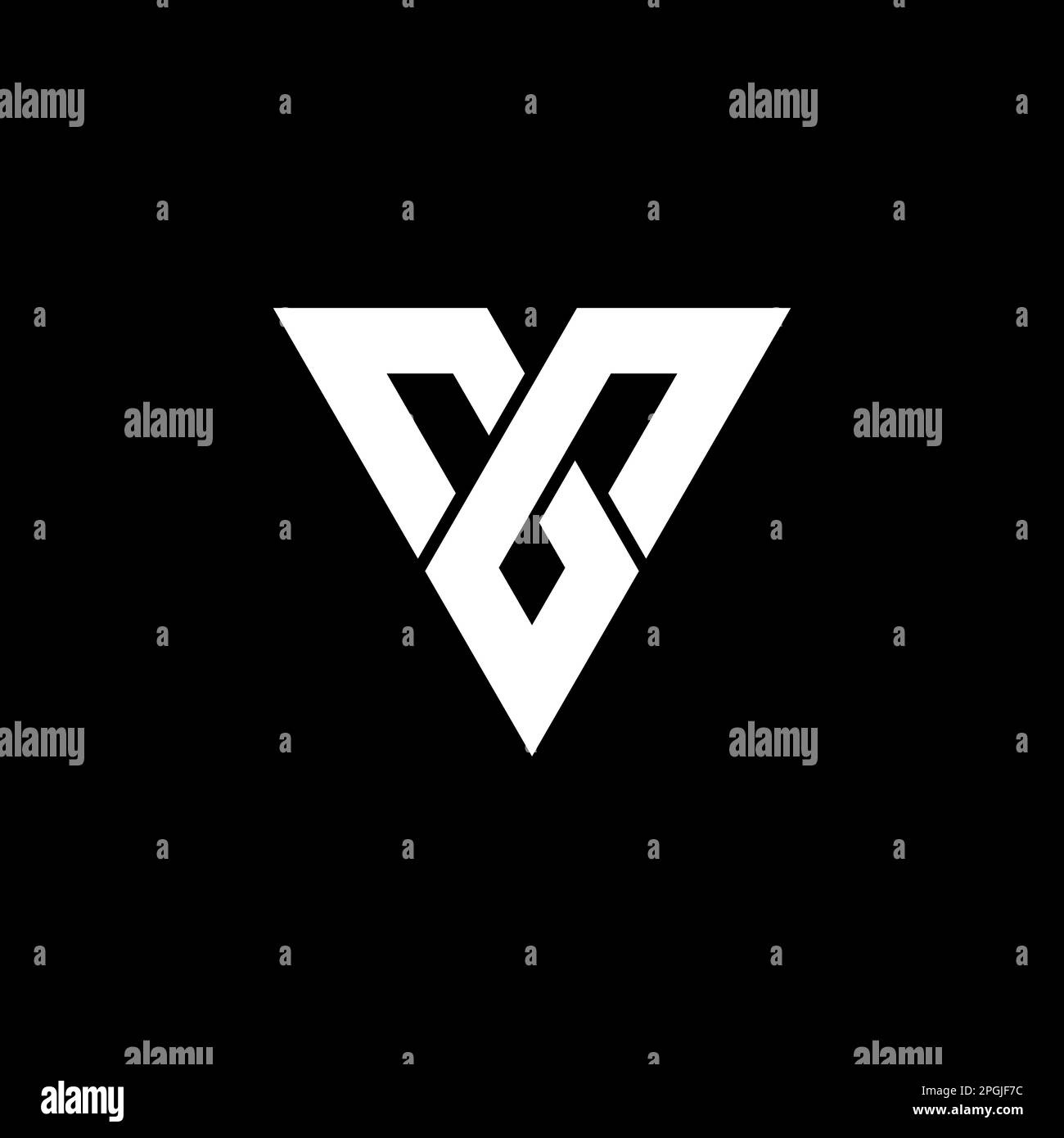 Logo mit abstraktem Logo Monogramm einfaches Logo modernes Logo und minimalistisches Logo. Dieses Logo kann für Unternehmen, Website und Druck verwendet werden. Stock Vektor