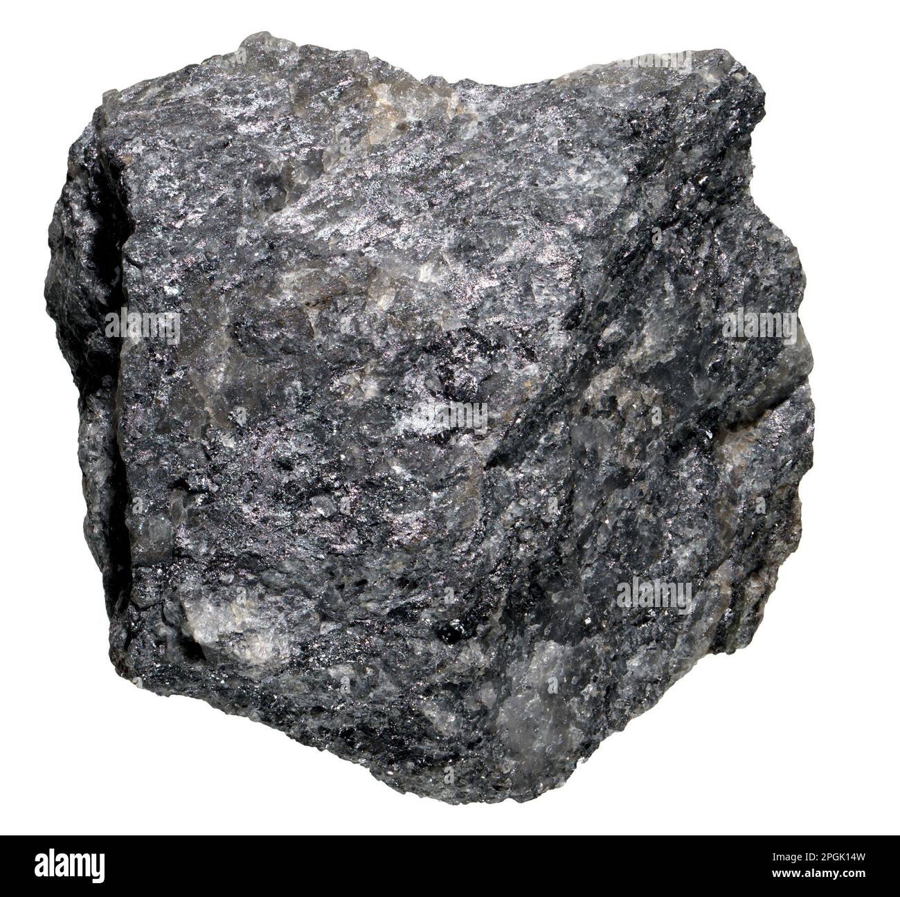 Willemite (Zinksilikatmineralien [Zn2SiO4] – Nebenerz von Zink) und Calcite aus Garpenberg, Schweden Stockfoto