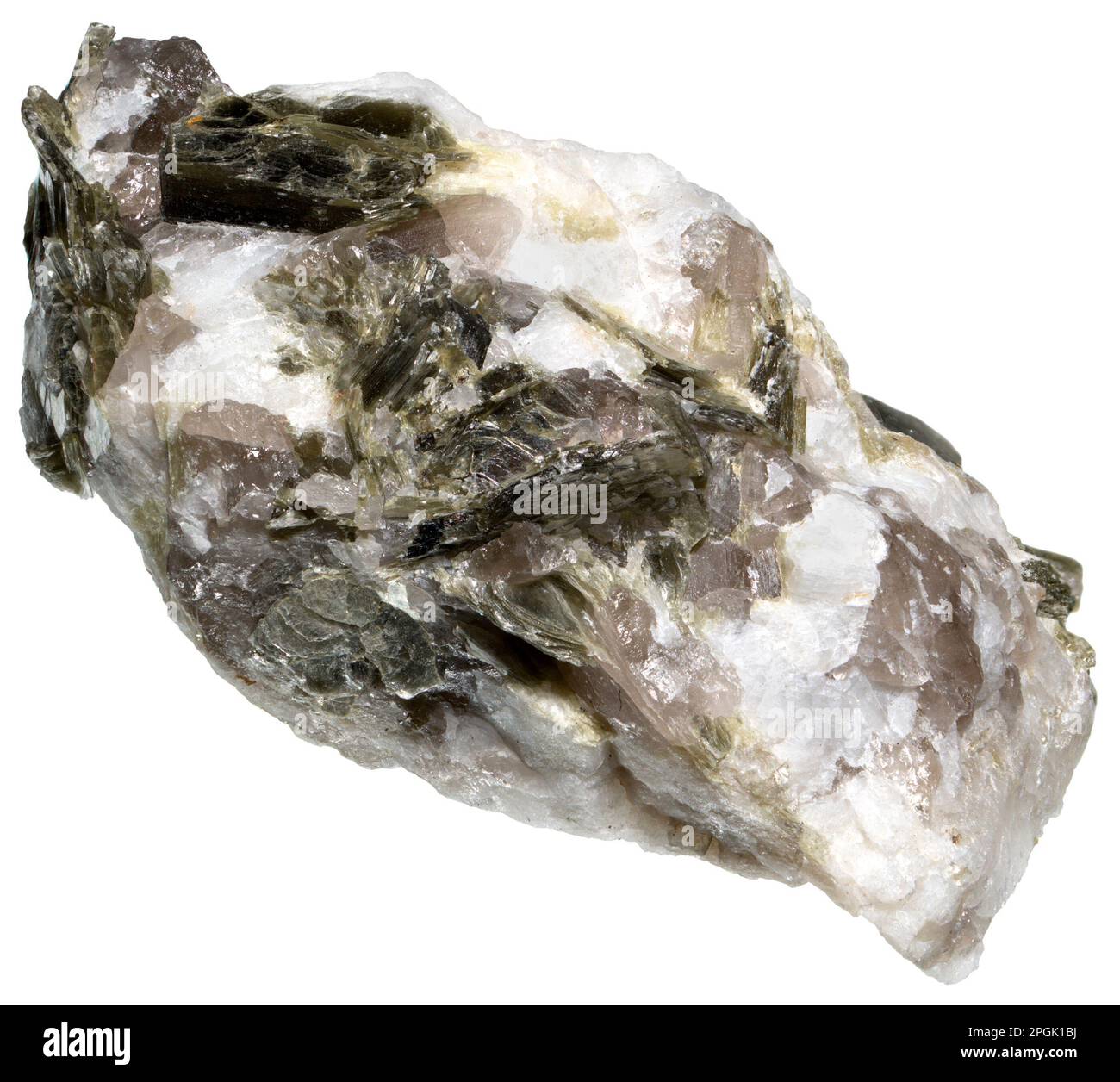 Glimmer - Phyllosilikat Mineral Stockfoto