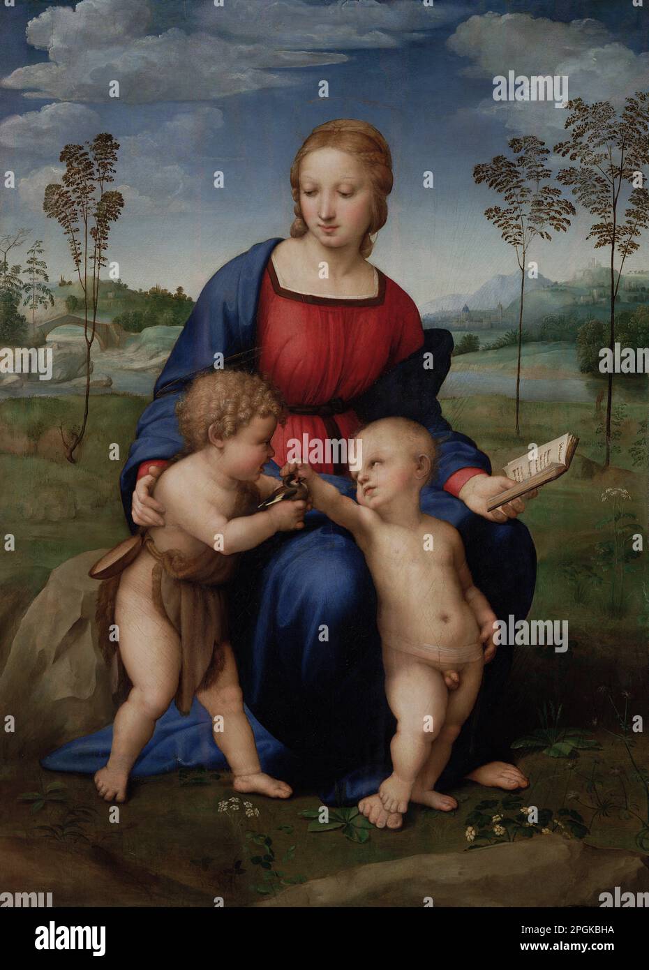 Madonna vom Goldfink von 1505 bis 1506 von Raphael Stockfoto