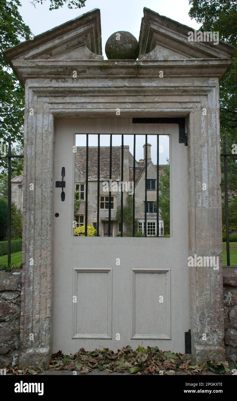 Avebury Manor and Garden, im Dorf Avebury, in Wiltshire. Stockfoto