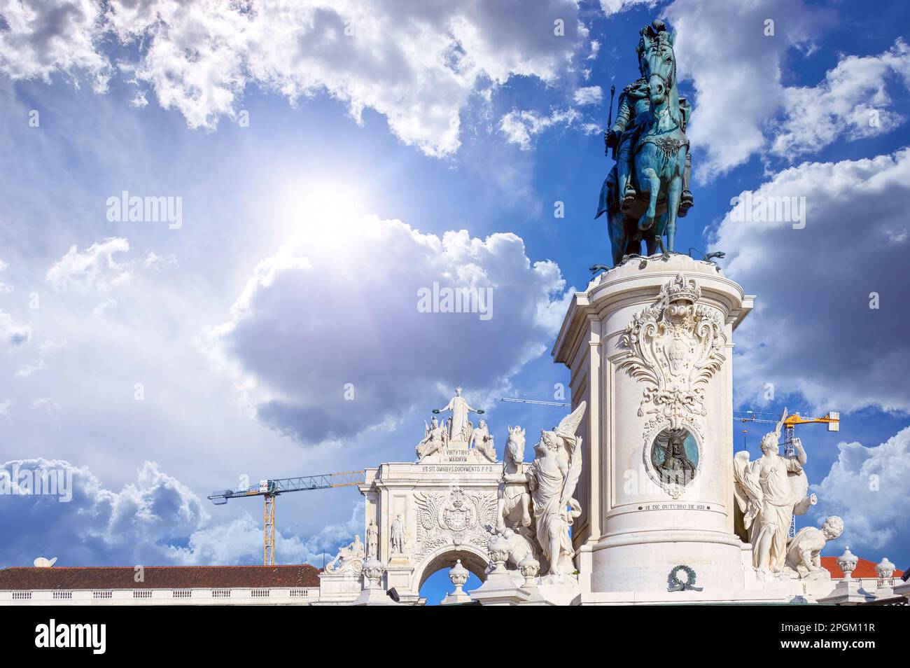 Skulptur von König José I. in Lissabon, Portugal Stockfoto