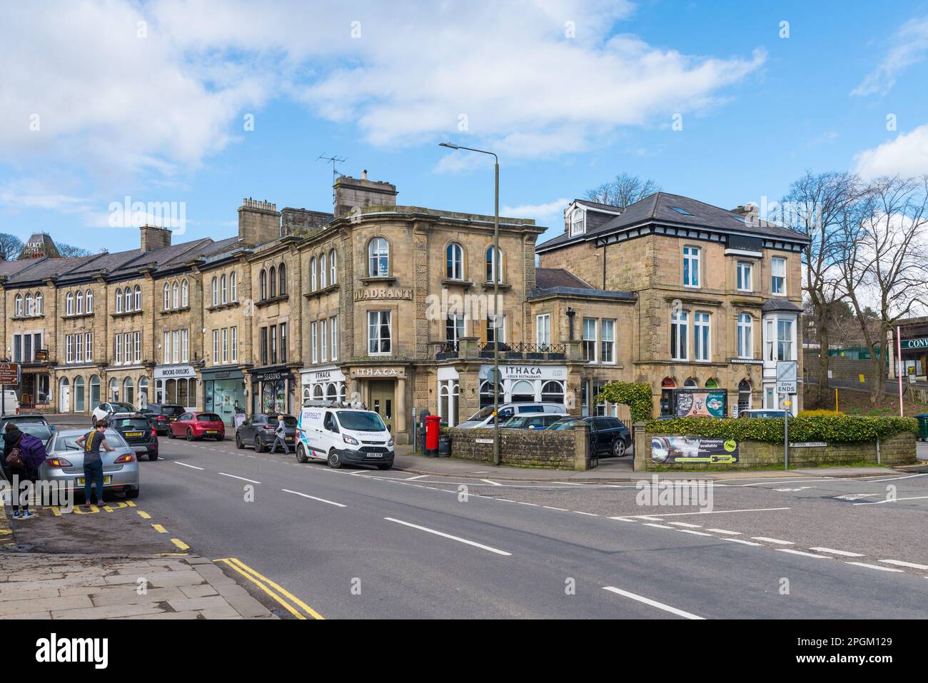 Peak District Stadt Buxton, Derbyshire Stockfoto