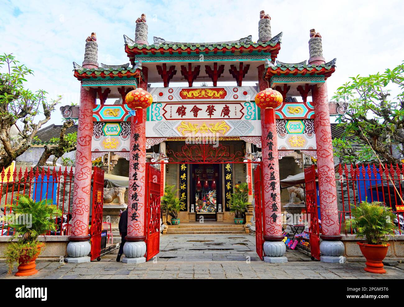 Die Versammlungshalle und der Tempel in Hoi an, Vietnam Stockfoto