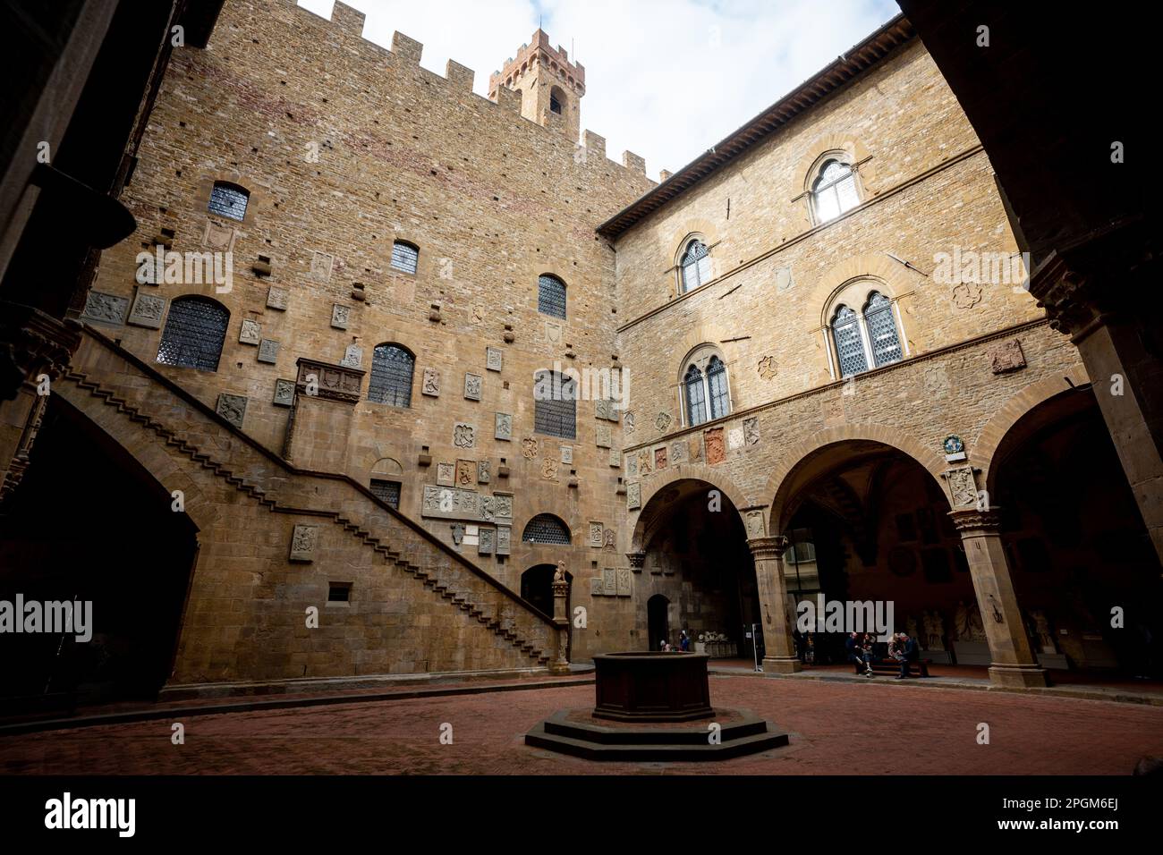 Das Bargello in Florenz, Heimat einiger Meisterwerke der Renaissance Stockfoto