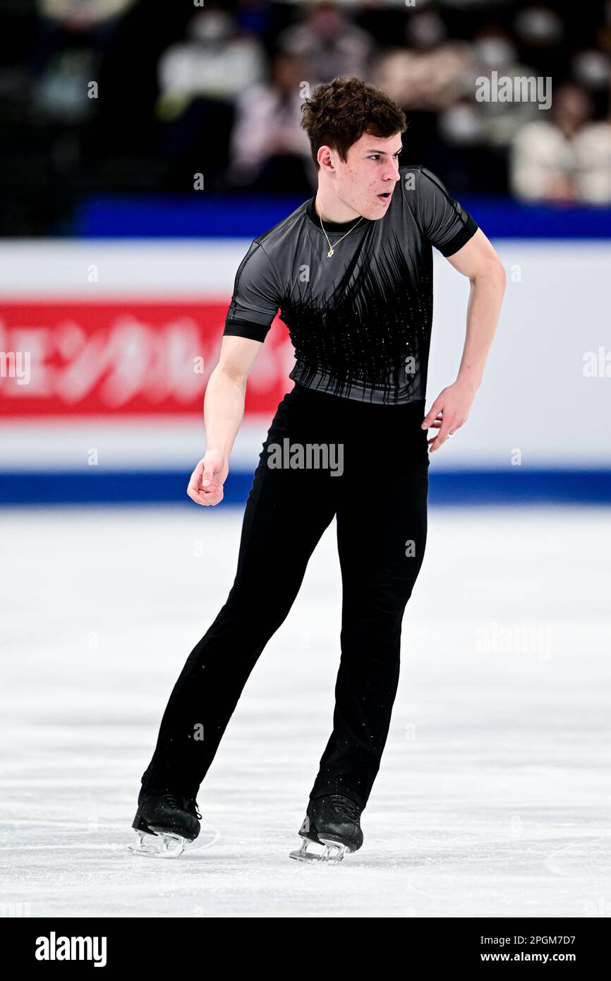 Mark GORODNITSKY (ISR) während des Men Short Program bei der ISU World Figure Skating Championships 2023 in der Saitama Super Arena am 23. März 2023 in Saitama, Japan. (Foto: Raniero Corbelletti/AFLO) Stockfoto