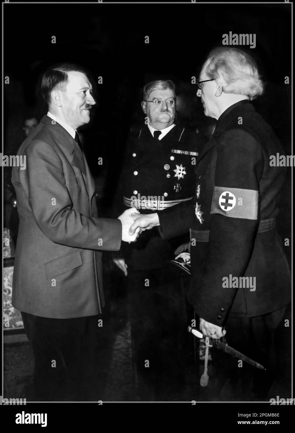 Adolf Hitler empfängt den slowakischen Premierminister Vojtech Tuka in Berlin Nazi Deutschland 1941 Stockfoto
