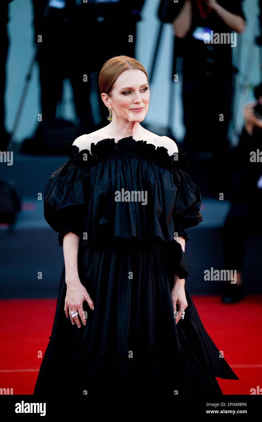 Venedig, Italien, 10. September 2022, Julianne Moore nimmt am Venice Film Festival 2022 Teil (Fotoguthaben: Giovanna Onofri) Stockfoto