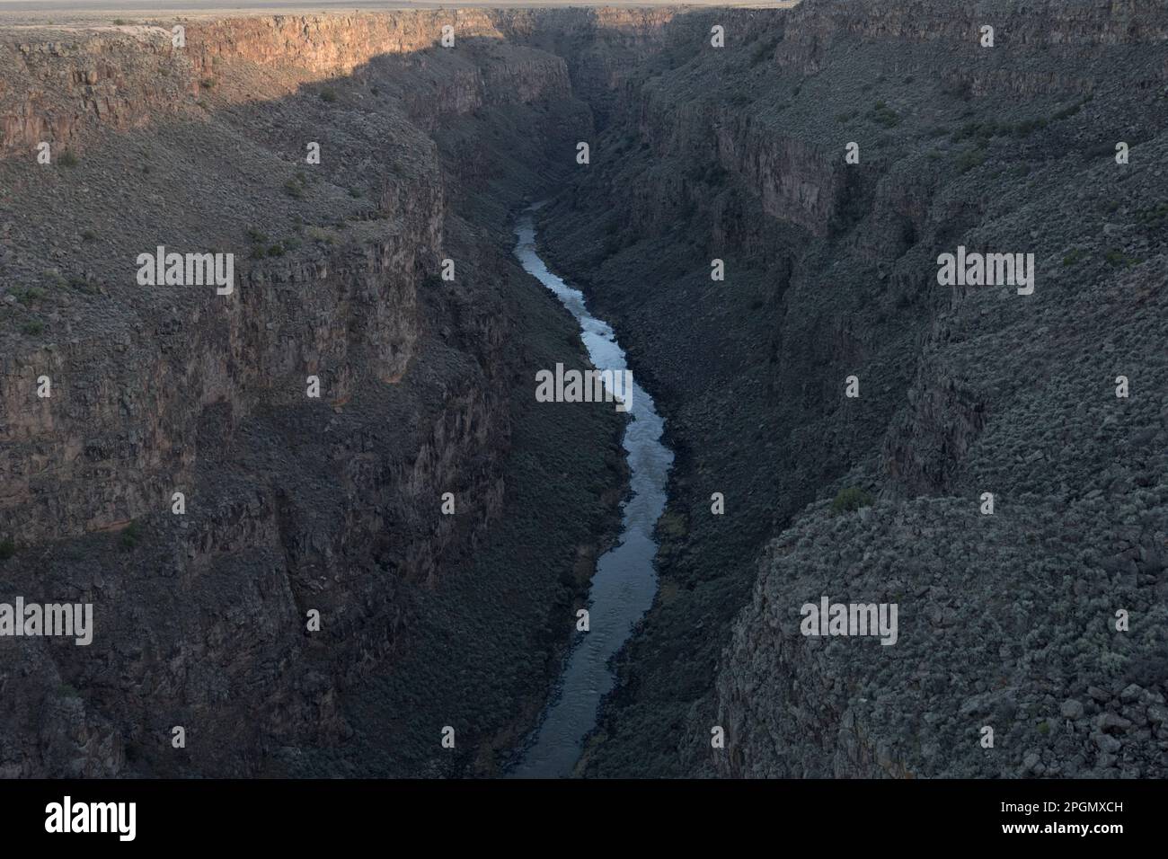 Die Rio Grande Schlucht in Taos New Mexico Stockfoto
