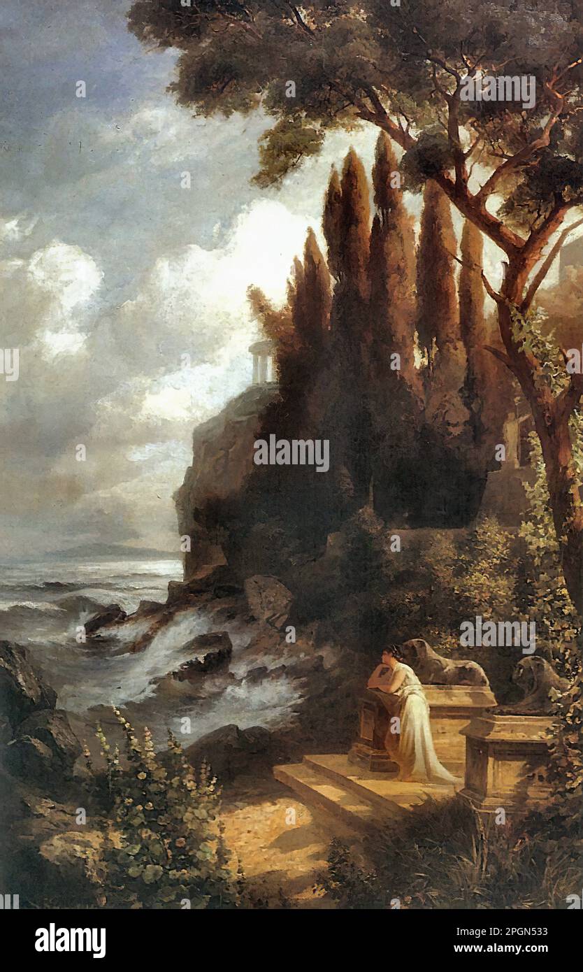 Kanoldt Edmund Friedrich - Iphigenie in Tauris - Deutsche Schule - 19. Jahrhundert - Kanoldt Edmund Friedrich - Iphigenie auf Tauris - Deutsche Schule - 19. Jahrhundert Stockfoto