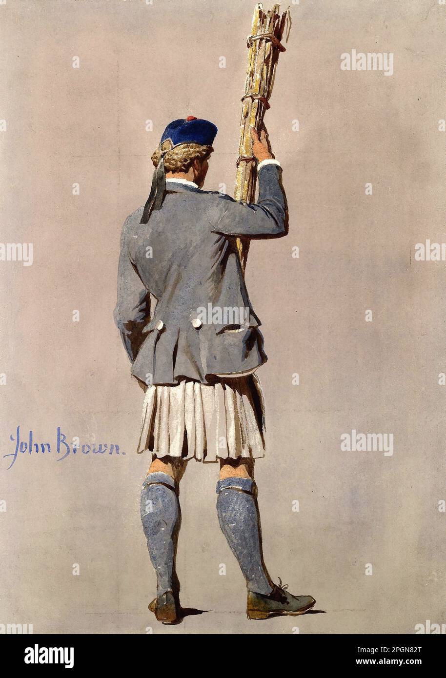 Haag Carl - John Brown - Deutsche Schule - 19. Jahrhundert - Haag Carl - John Brown - Deutsche Schule - 19. Jahrhundert Stockfoto