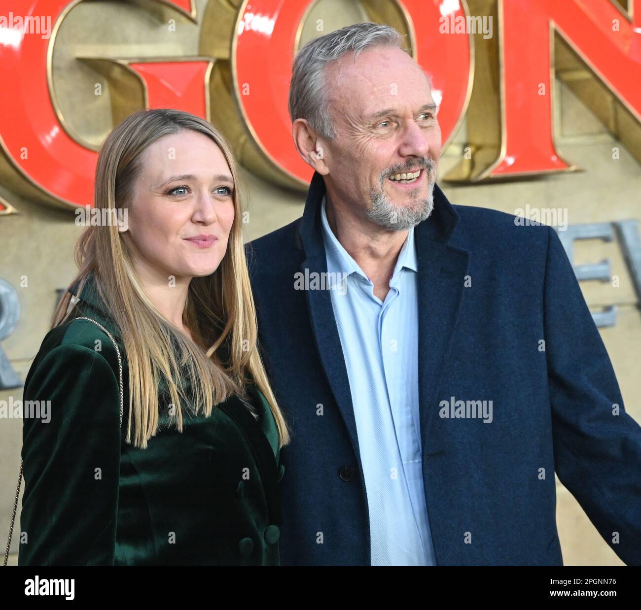 Emily Head und Anthony Head nehmen an der britischen Premiere von Dungeons & Dragons: Honor among Thieves, London, Großbritannien, Teil. Foto aufgenommen am 23. März 2023. Kredit: Siehe Li/Picture Capital/Alamy Live News Stockfoto