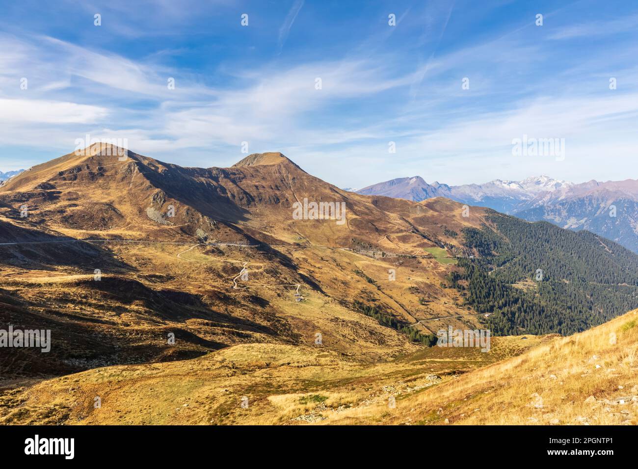 Italien, Trentino-Südtirol, Penser Joch im Sommer Stockfoto