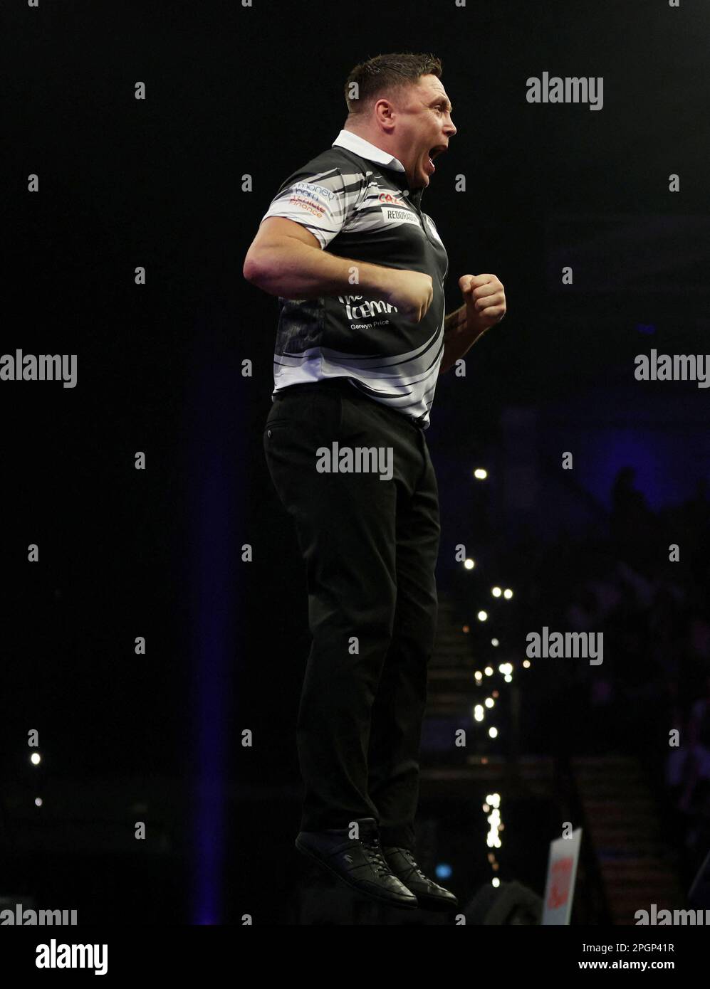 Dart Premier League Dart Utilita Arena, Newcastle, Großbritannien