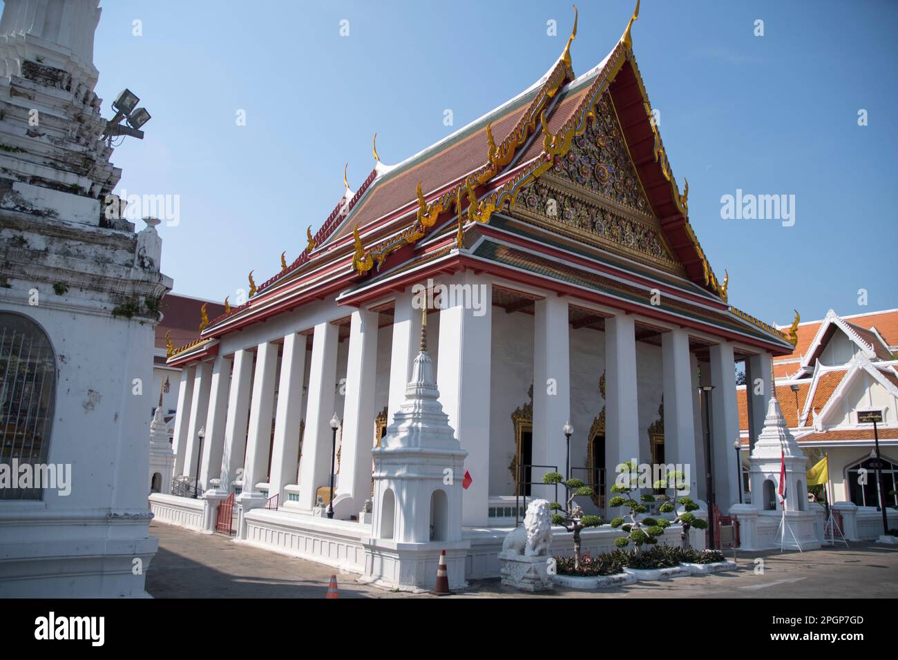 Wat Prayun Wongsawat Worawihan buddhistischer Tempel in Bangkok, Thailand Stockfoto