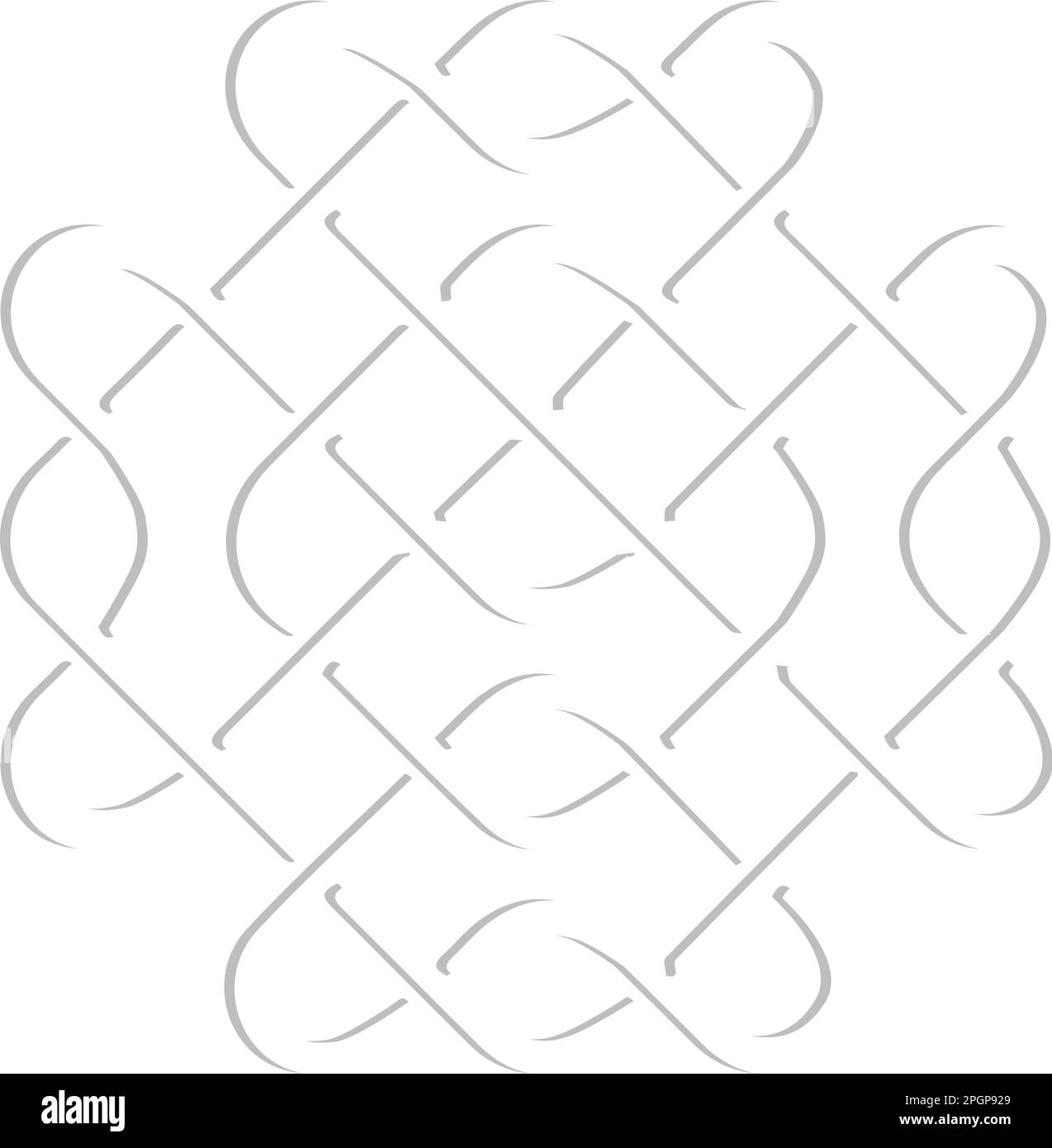 Mittelalterlicher keltischer Knoten, Vektorsymbol Stock Vektor