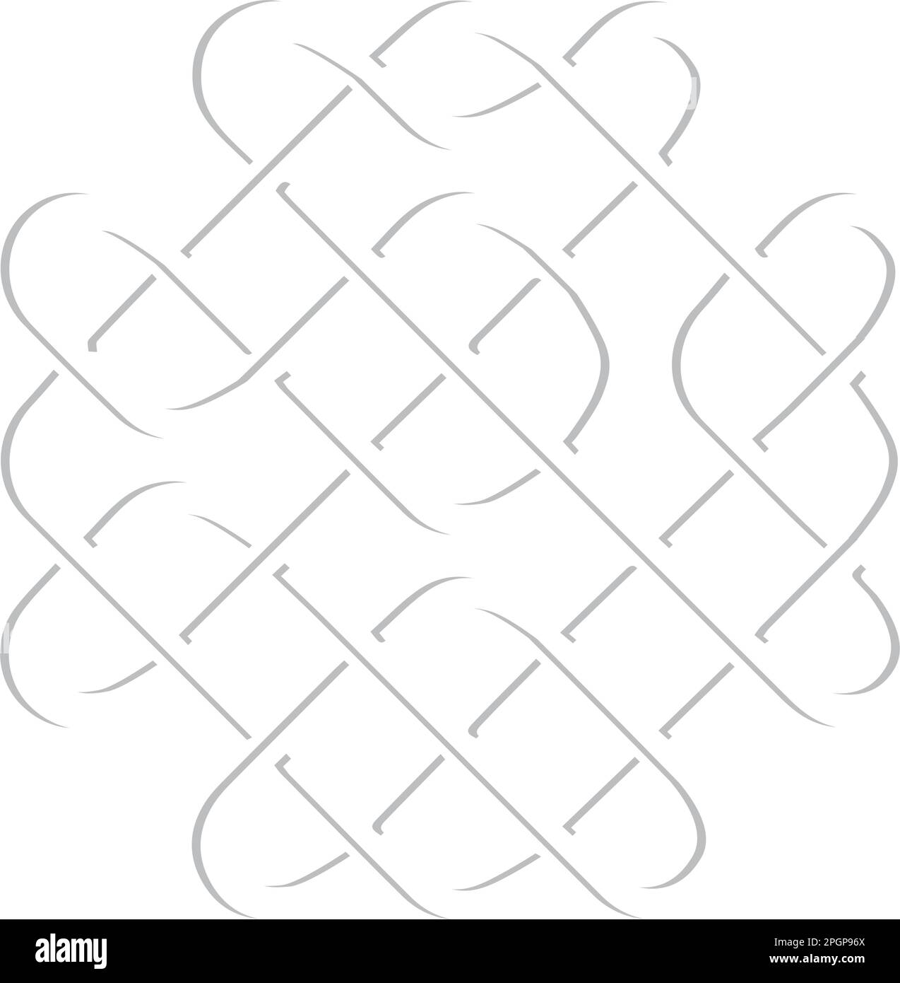 Mittelalterlicher keltischer Knoten, Vektorsymbol Stock Vektor