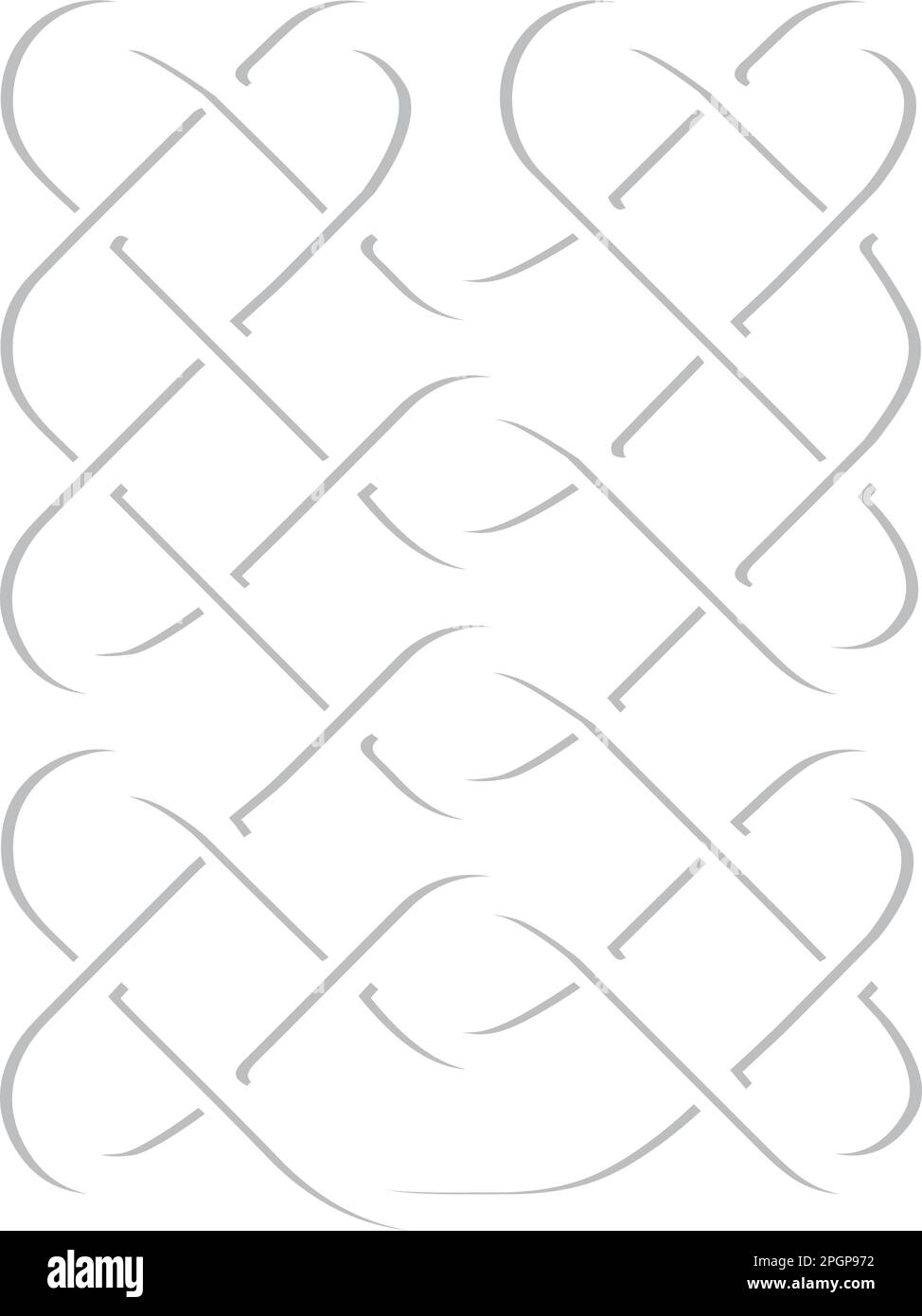 Mittelalterlicher keltischer Knoten, Vektorsymbol Stock Vektor