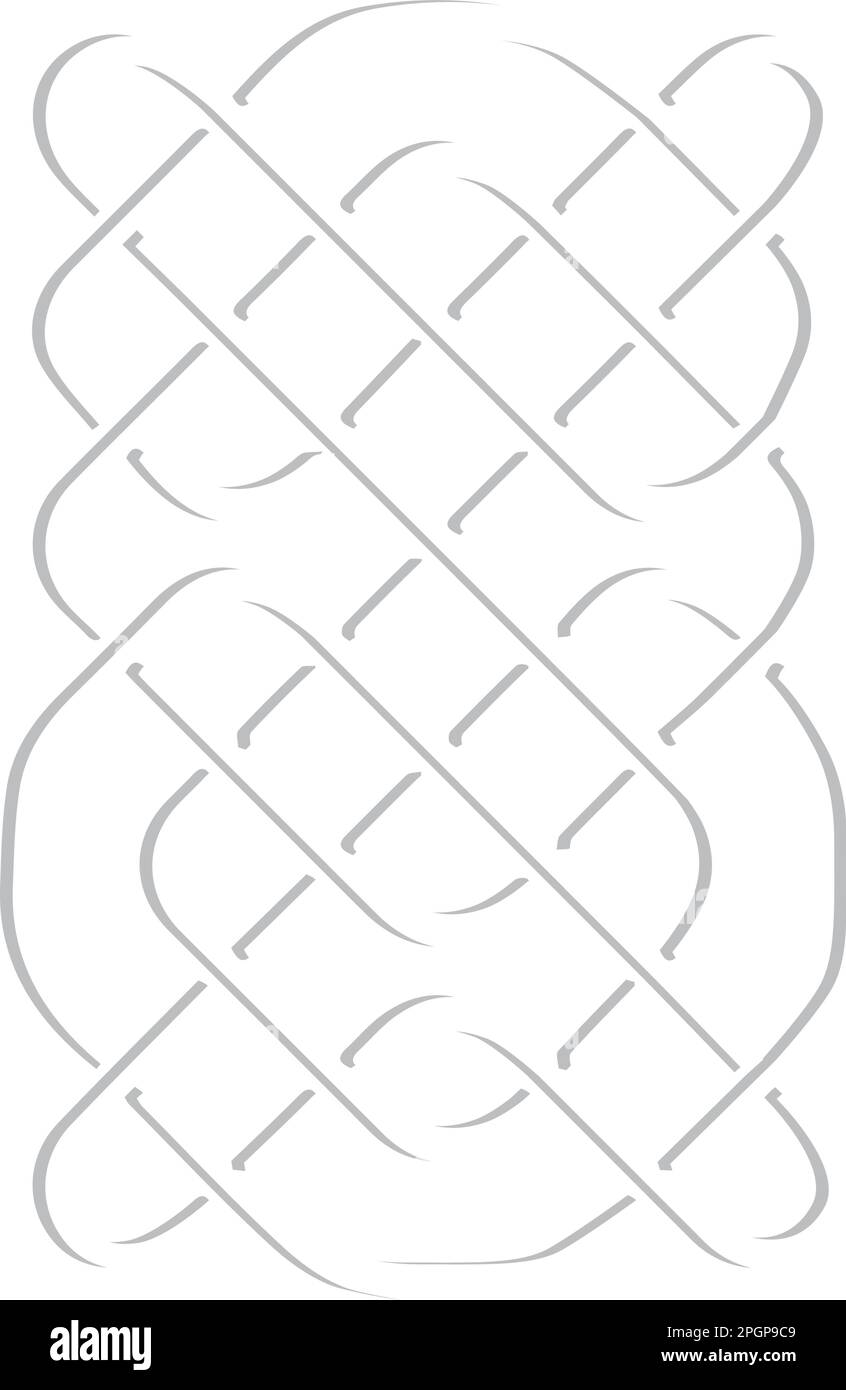 Mittelalterlicher keltischer Knoten, Vektorsymbol Stock Vektor