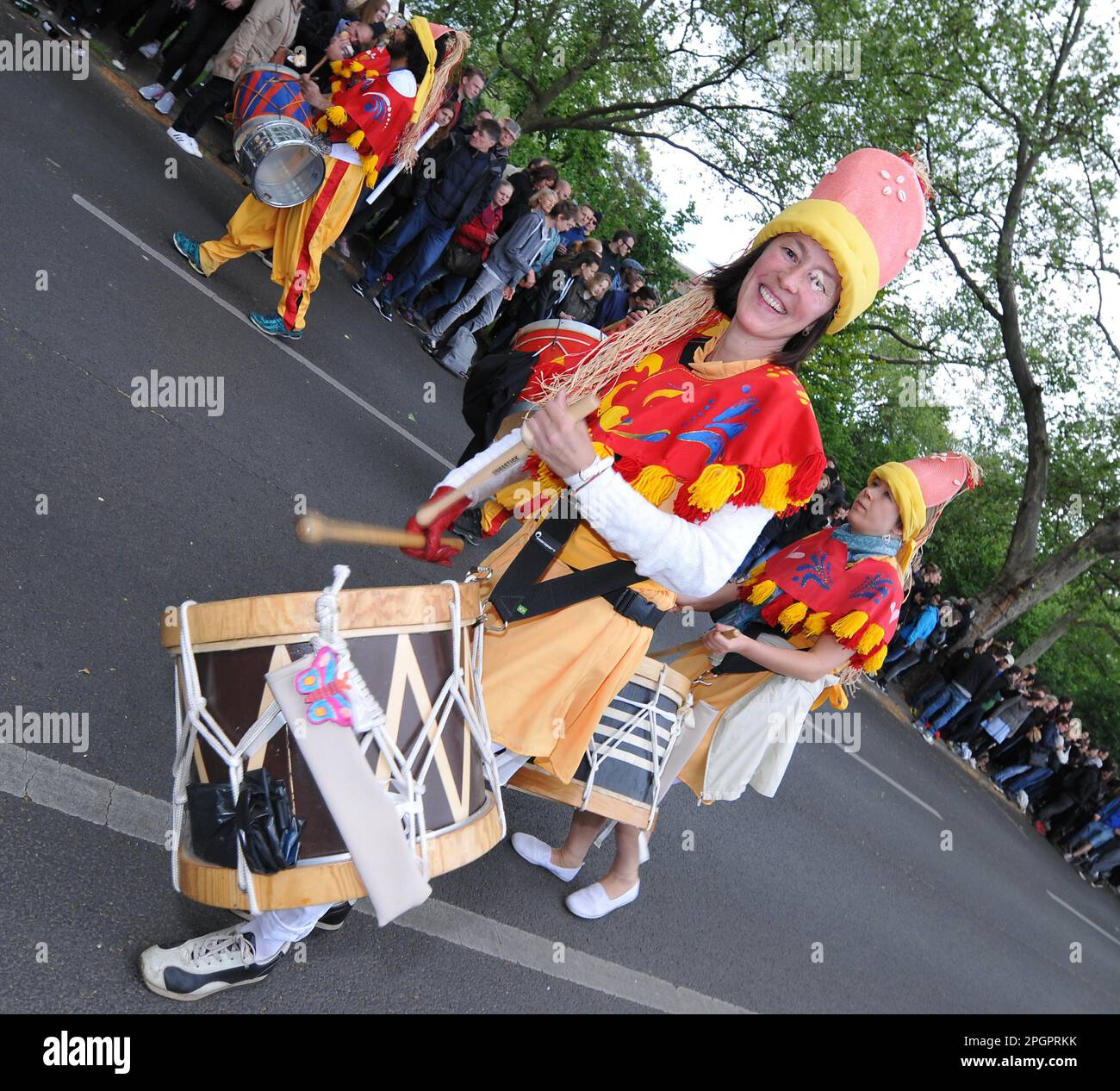 Schlagzeuger, Karneval der Kulturen, Kreuzberg, Berlin, Deutschland Stockfoto