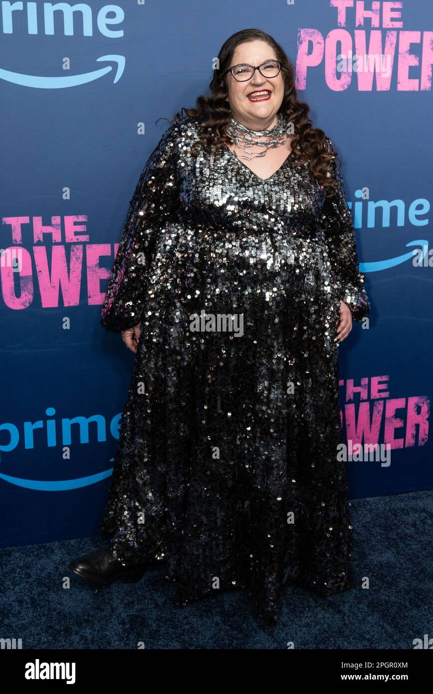 Naomi Alderman nimmt am 23. März 2023 an der Premiere der Amazon Prime Video-Serie The Power at DGA Theater in New York Teil Stockfoto