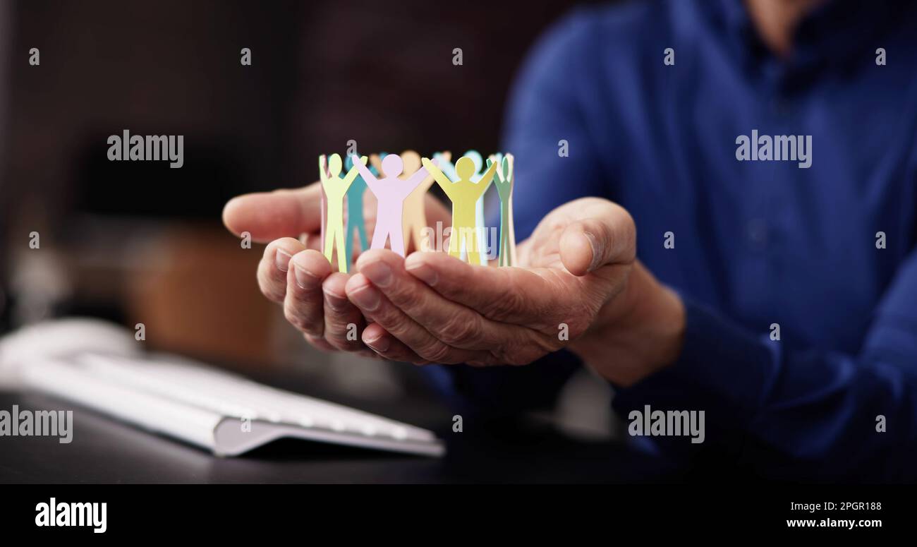 Inklusion Und Chancengleichheit. Unternehmensführung Und Vielfalt Am Arbeitsplatz Stockfoto