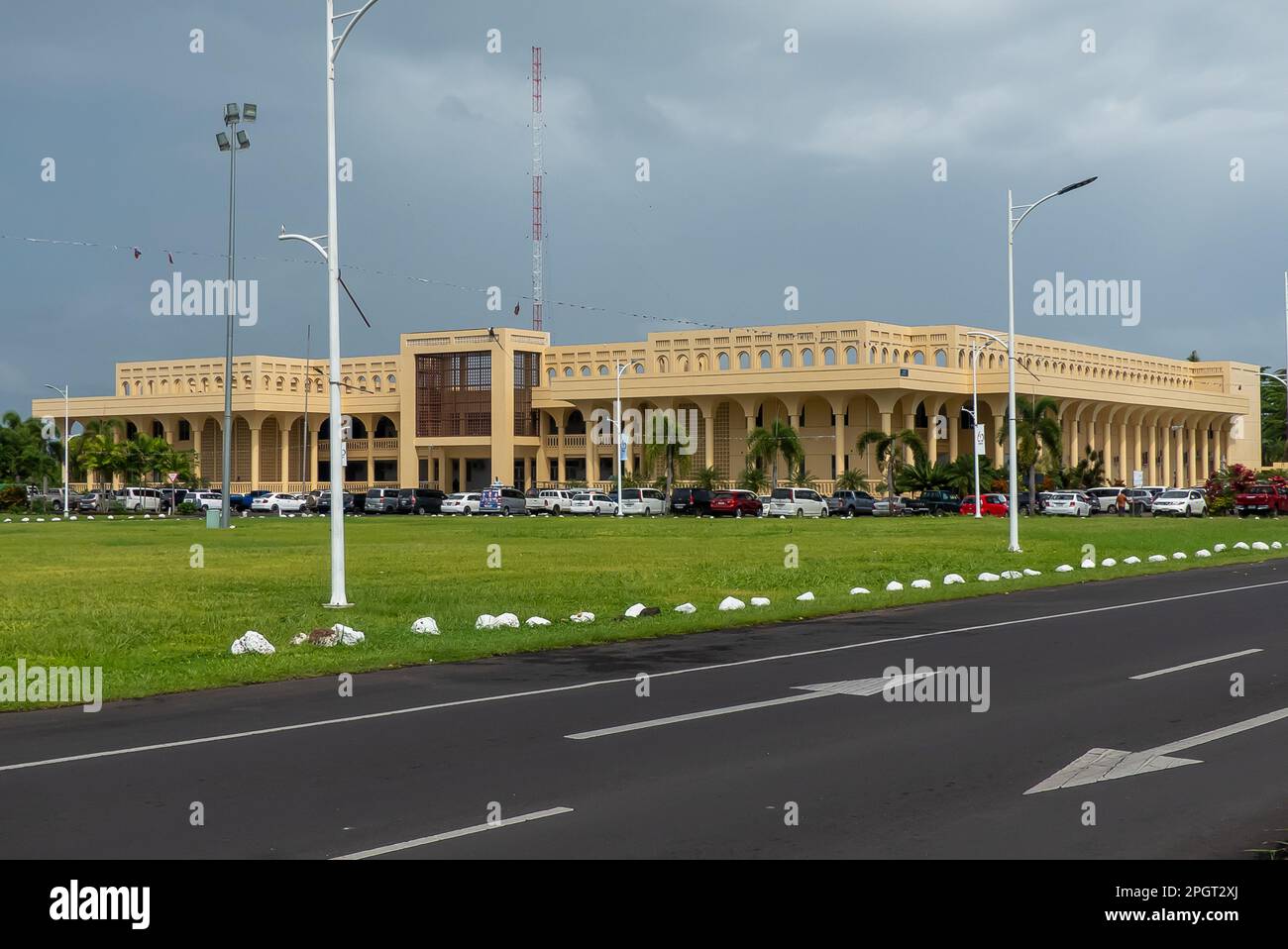 Apia: Justizgericht des Samoa-Ministeriums Stockfoto