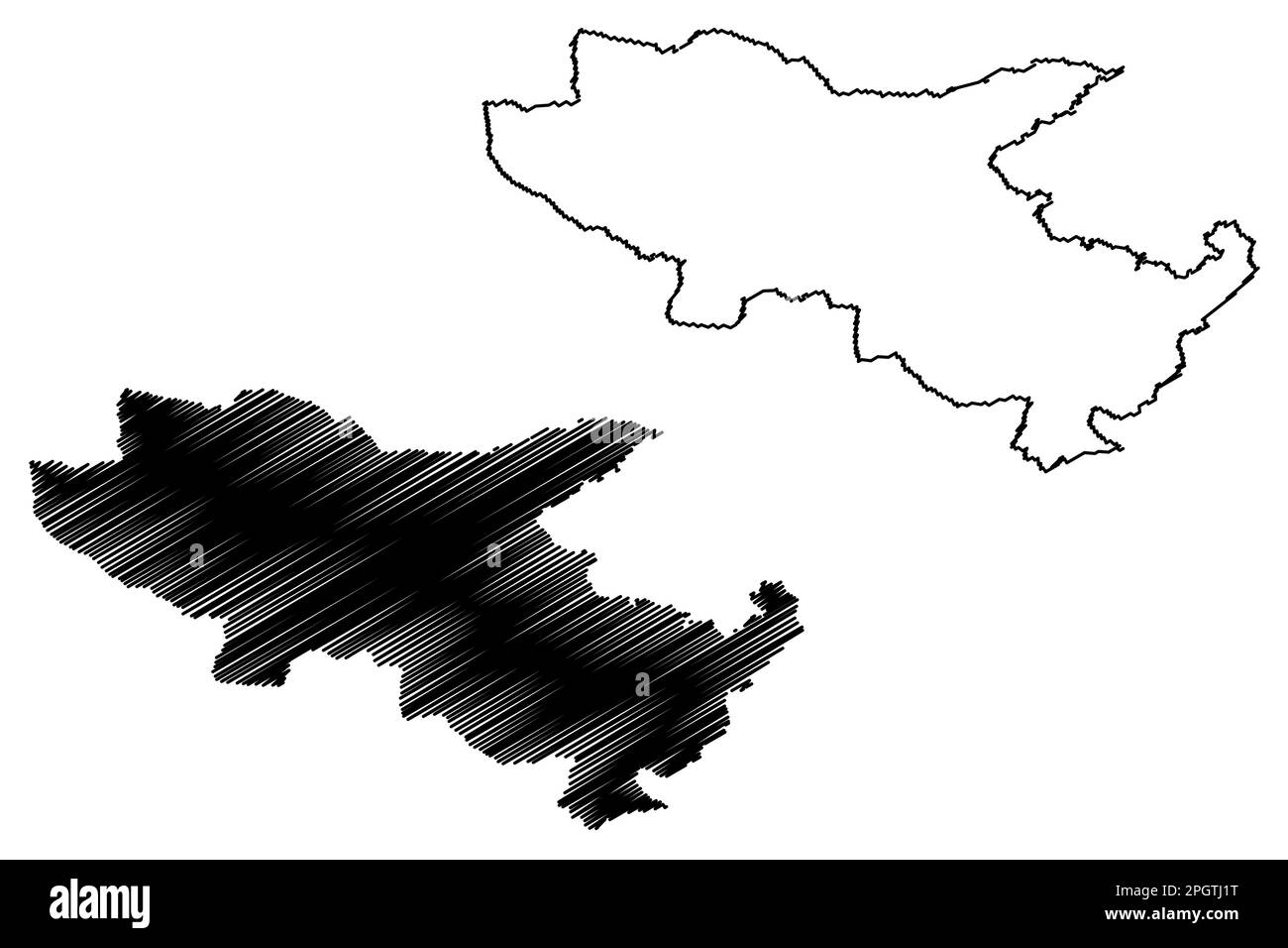 Somerset West und Taunton nicht-Metropolregion, (Vereinigtes Königreich Großbritannien und Nordirland, zeremonielle Grafschaft Somerset oder Somersetshir Stock Vektor